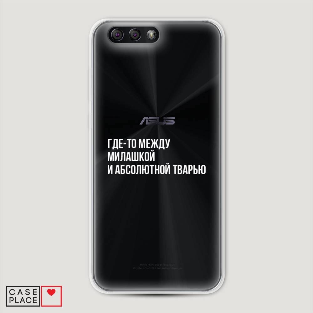 фото Чехол awog "почти милашка" для asus zenfone 4 ze554kl