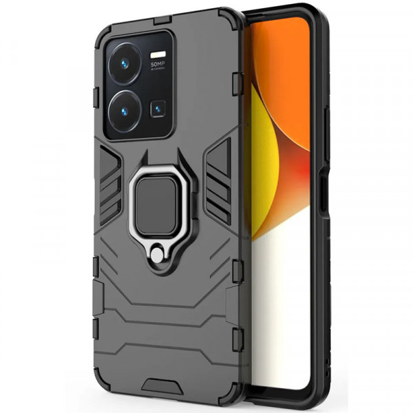 

Противоударный чехол Transformer Ring для Vivo V25 / V25e, черный, Transformer Ring