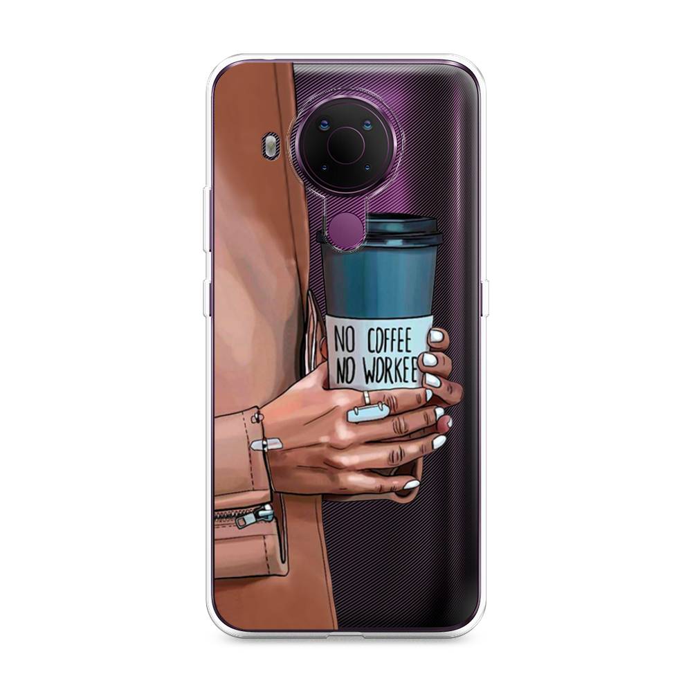 

Чехол Awog на Nokia 5.4 / Нокиа 5.4 "No coffee", Коричневый;серый, 123650-7