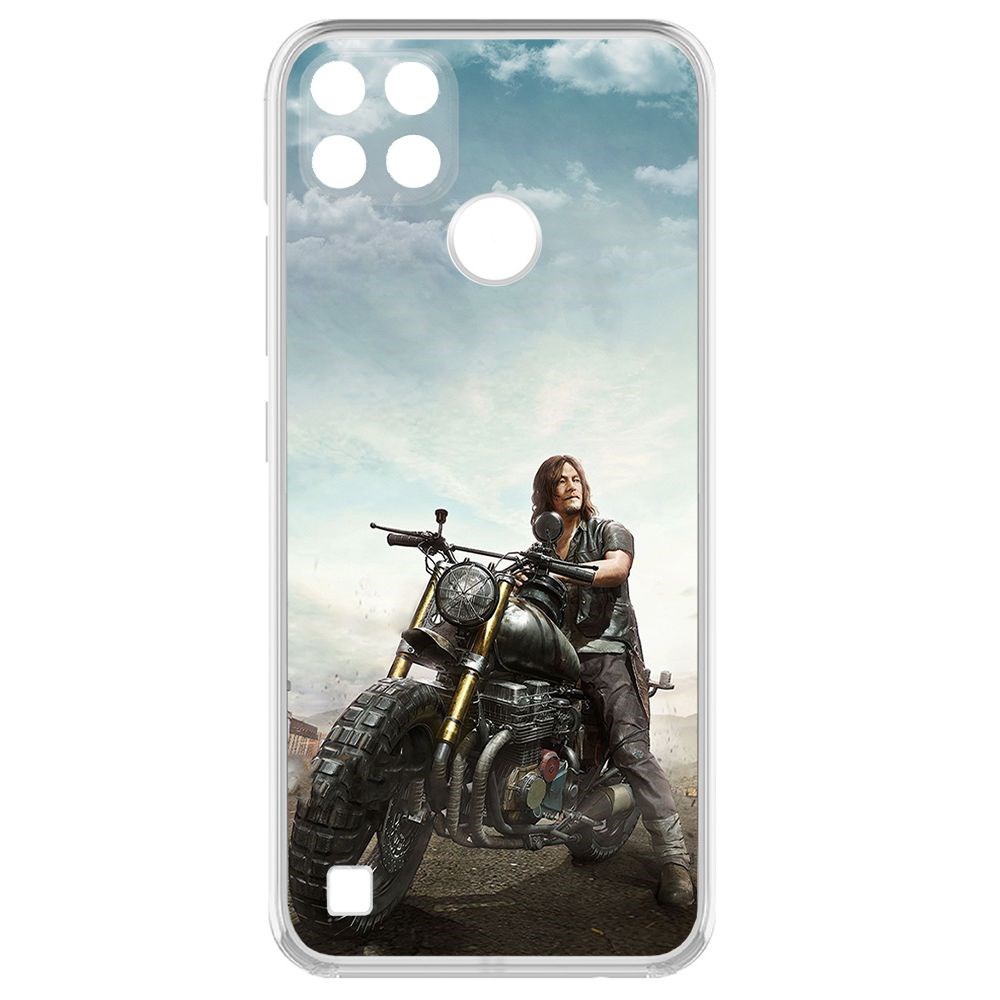 

Чехол-накладка Krutoff Clear Case Ходячие мертвецы, Дэрил для Realme C25Y, Прозрачный