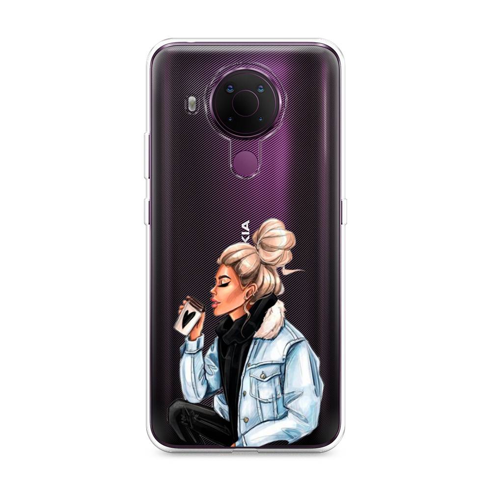

Чехол Awog на Nokia 5.4 / Нокиа 5.4 "Cute girl", Коричневый;бежевый, 123650-7