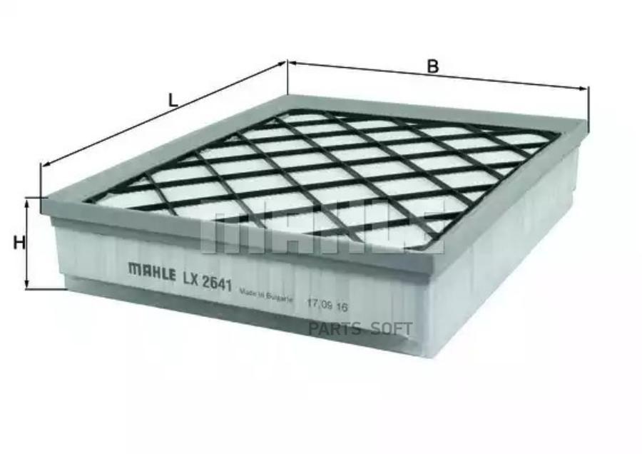 

Воздушный фильтр Mahle/Knecht LX2641, LX2641