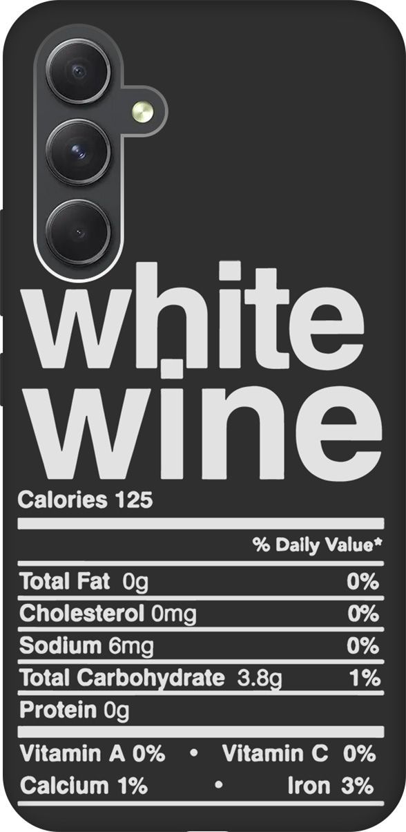 

Чехол на Samsung Galaxy A54 5G с 3D принтом "Wine W" черный, Черный;белый, 158770