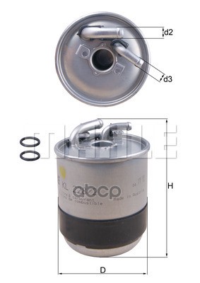 

Фильтр топливный KNECHT/MAHLE KL228/2D, KL2282D