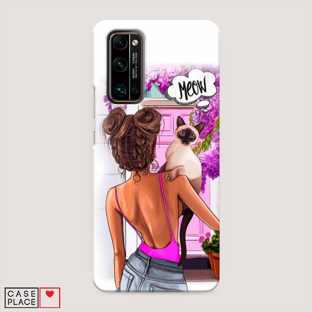 

Чехол Awog "Девушка с кошкой" для Honor 30 Pro Plus, 612220-5