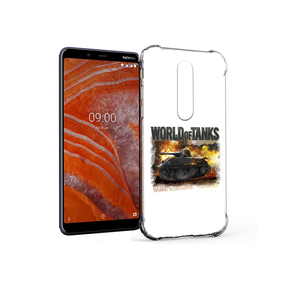 

Чехол MyPads Tocco для Nokia 3.1 Plus Мир танков-2 (PT121397.96.118), Прозрачный, Tocco