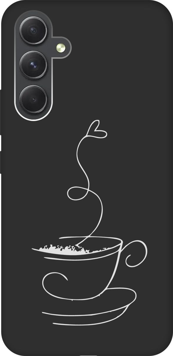 

Чехол на Samsung Galaxy A54 5G с 3D принтом "Coffee Love W" черный, Черный;белый, 158769