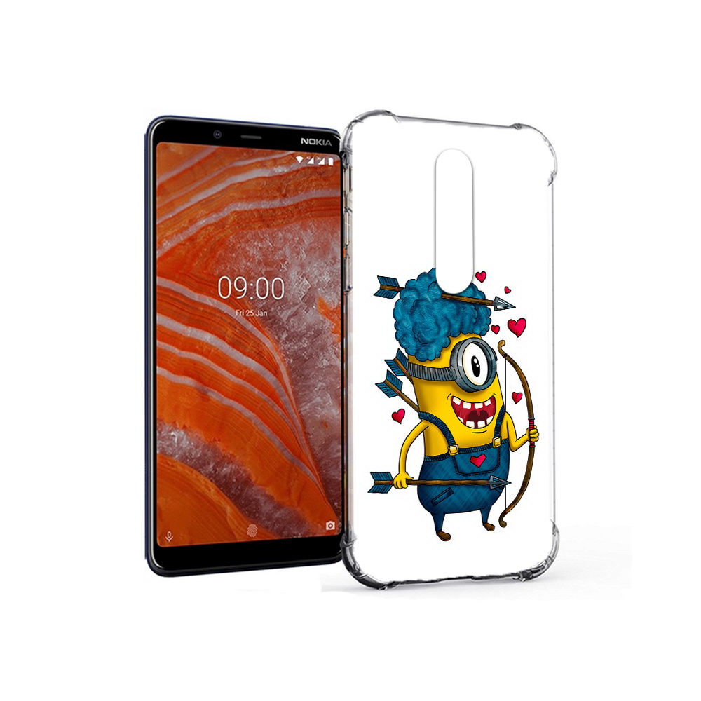 

Чехол MyPads Tocco для Nokia 3.1 Plus Миньон купидон (PT121397.96.117), Прозрачный, Tocco