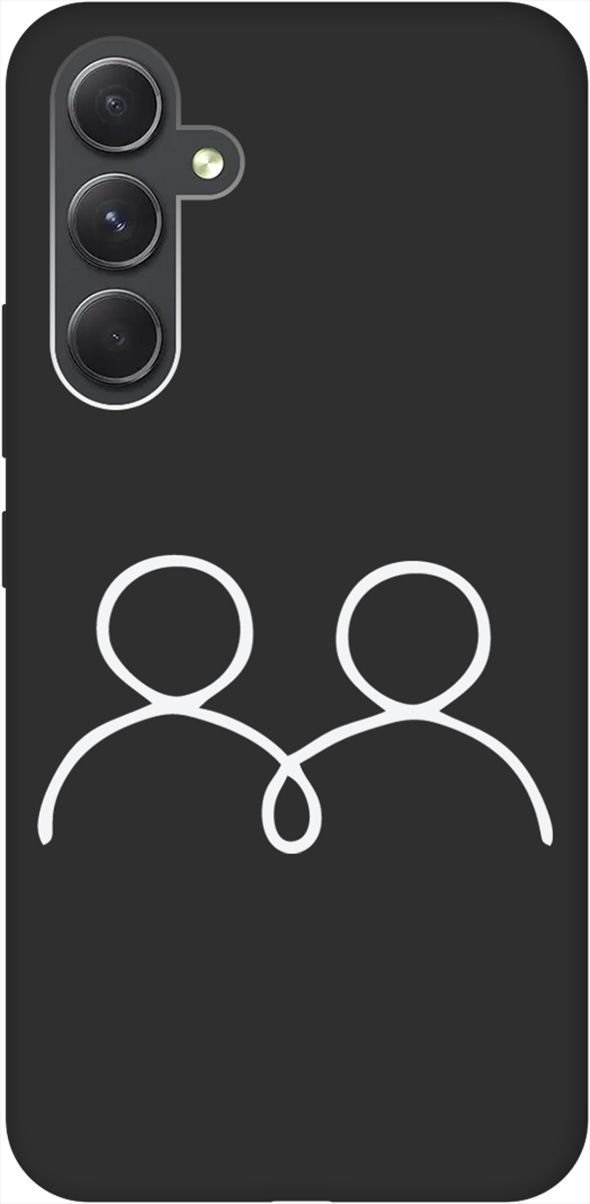 

Чехол на Samsung Galaxy A54 5G с 3D принтом "Couple Lines W" черный, Черный;белый, 158769