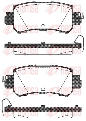 

Колодки тормозные задние 1шт REMSA 1507.00