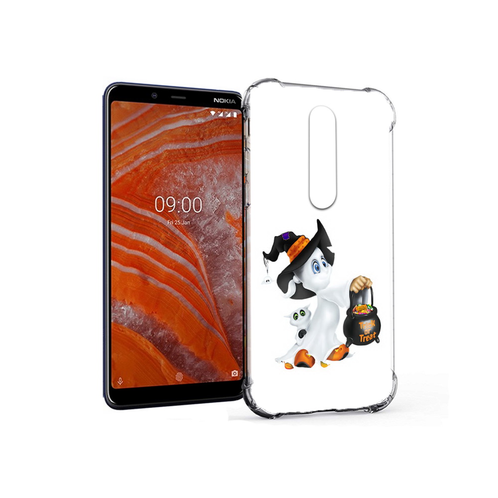 

Чехол MyPads Tocco для Nokia 3.1 Plus Маленький призрак (PT121397.96.113), Прозрачный, Tocco