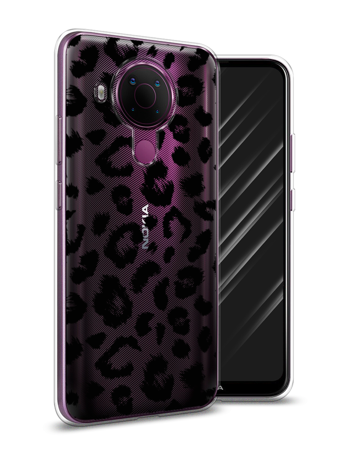 

Чехол Awog на Nokia 5.4 / Нокиа 5.4 "Окрас леопарда фон", Черный, 123650-2