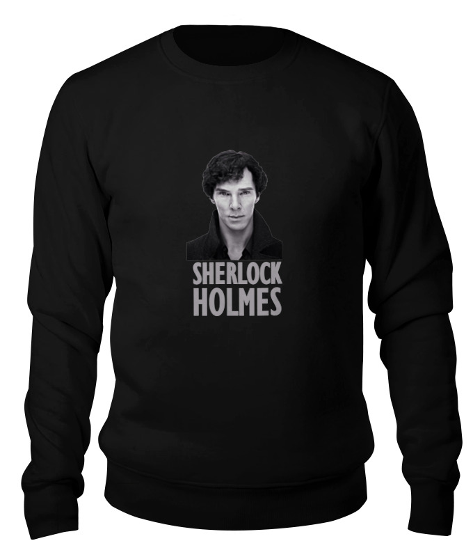 

Свитшот унисекс Printio Sherlock holmes черный L, Sherlock holmes