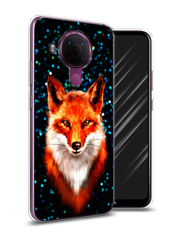 

Чехол Awog на Nokia 5.4 / Нокиа 5.4 "Волшебная лиса", Оранжевый;черный;белый, 123650-1