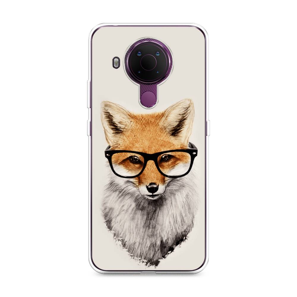 

Чехол Awog на Nokia 5.4 / Нокиа 5.4 "Лиса в очках", Бежевый, 123650-10