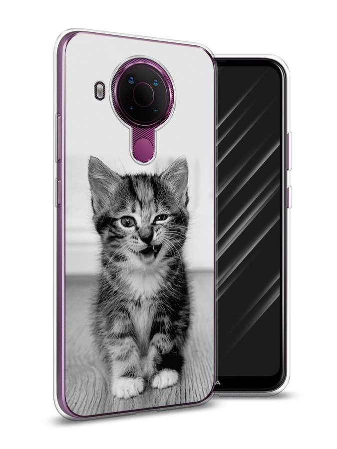 

Чехол Awog на Nokia 5.4 / Нокиа 5.4 "Подмигивающий котенок", Черный;серый, 123650-1
