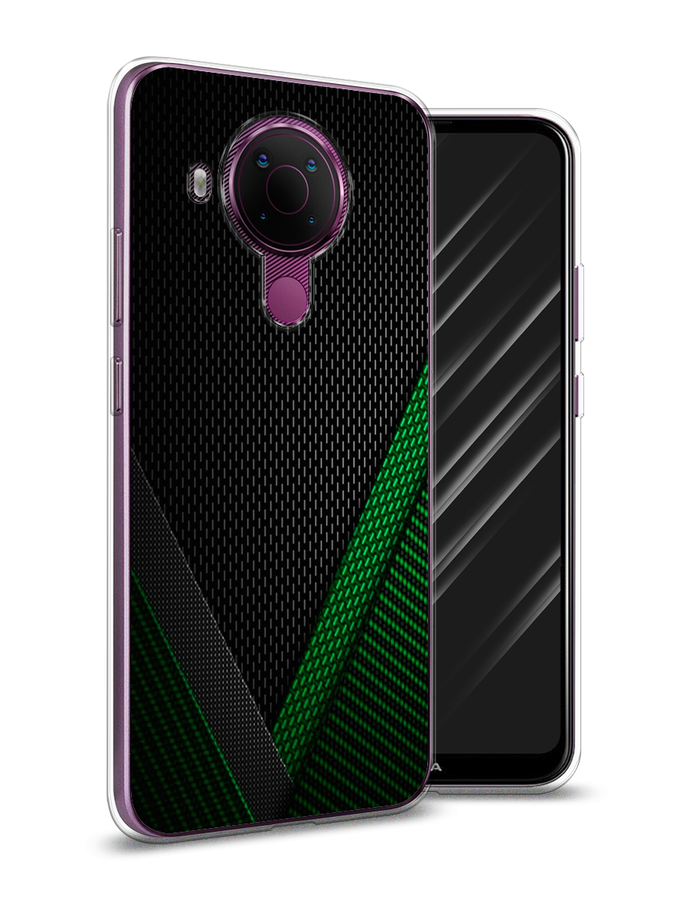 

Чехол Awog на Nokia 5.4 / Нокиа 5.4 "Зеленый карбон", Черный;зеленый, 123650-3