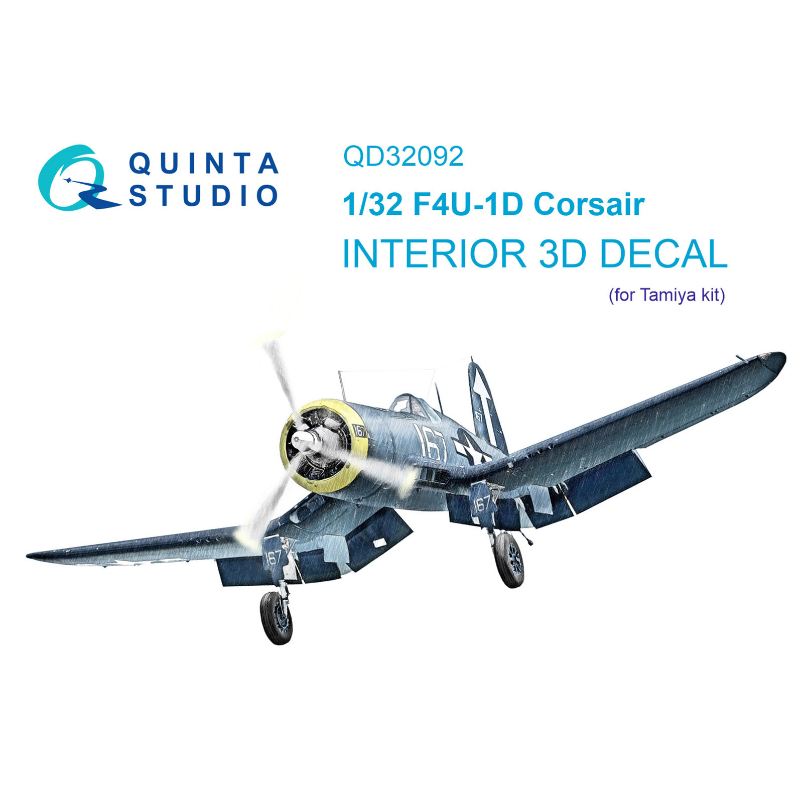 

3D Декаль интерьера Quinta Studio 1/32 кабины F4U-1D (Tamiya)QD32092, Цветной