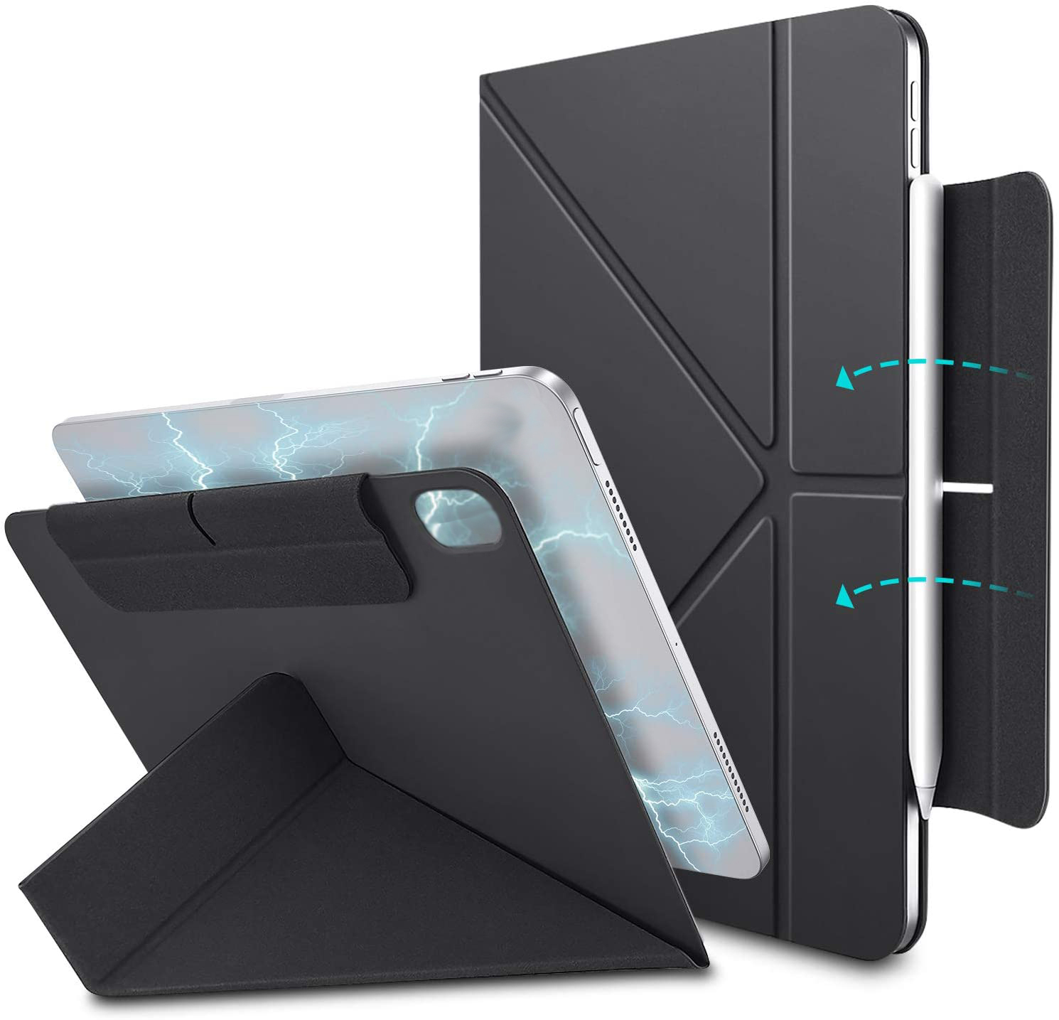 

Чехол книжка ESR Rebound Magnetic Origami для iPad Pro 12.9 (2020), черный, Magnetic Origami iPad Pro 12.9 2020