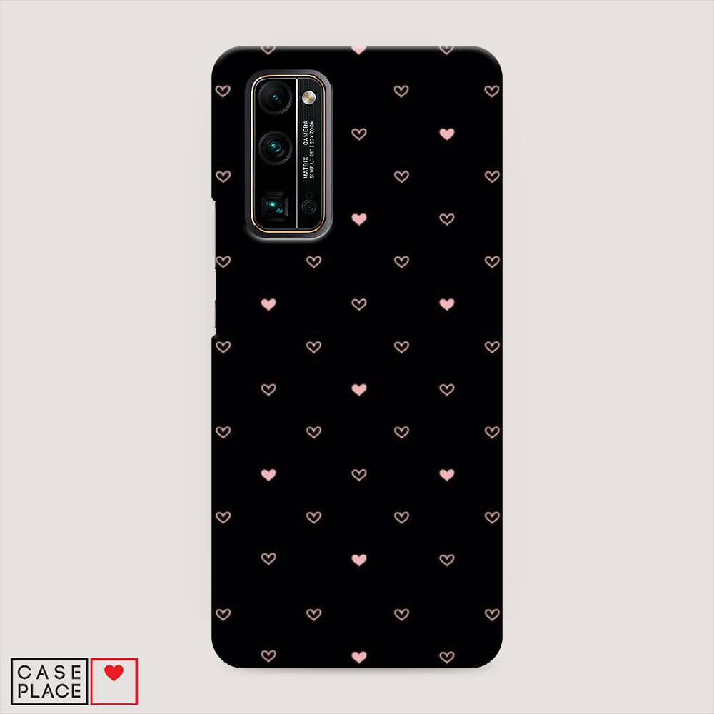 

Чехол Awog "Черный фон и сердечки" для Honor 30 Pro Plus, 612220-2