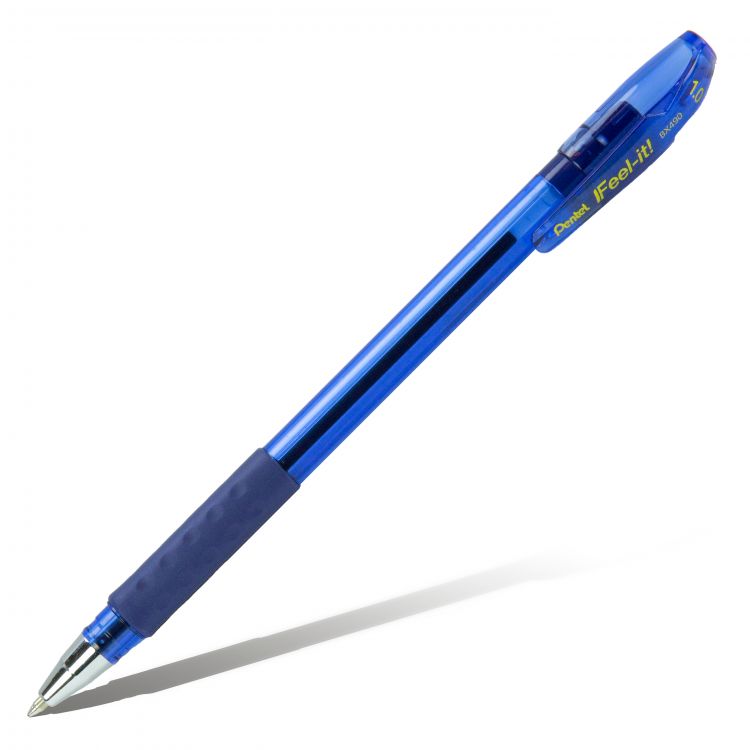 Ручка шариковая 12 шт. Pentel Pentel Feel it! d 1 мм BX490-C цвет чернил: синий