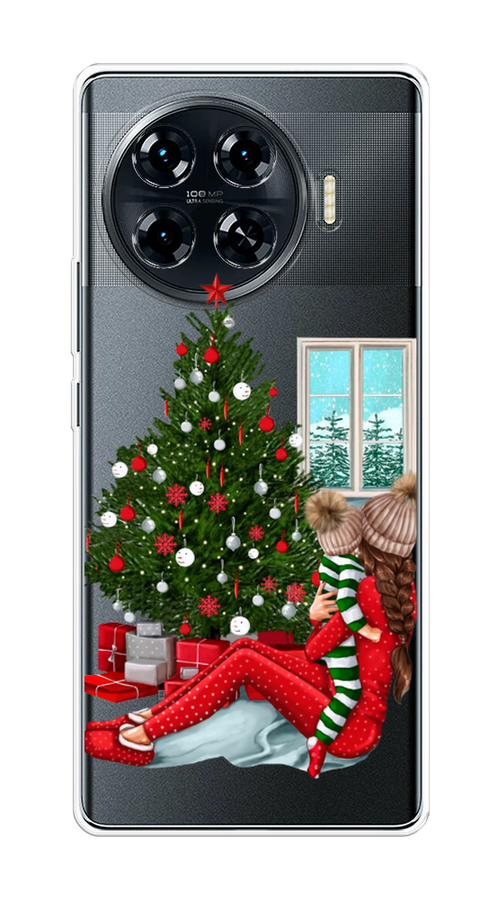 

Чехол на Tecno Spark 20 Pro Plus "Новый год с мамой", Красный;зеленый;голубой, 305050-1