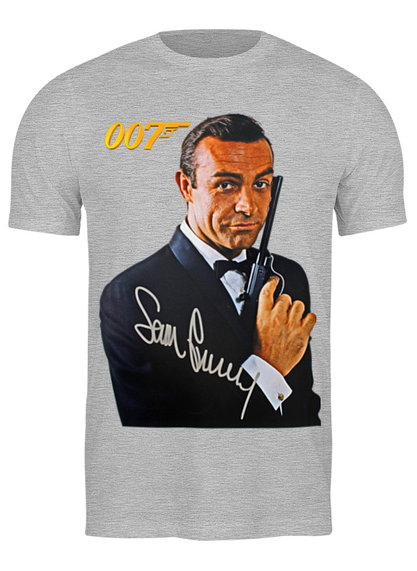 

Футболка мужская Printio James bond серая S, Серый, James bond