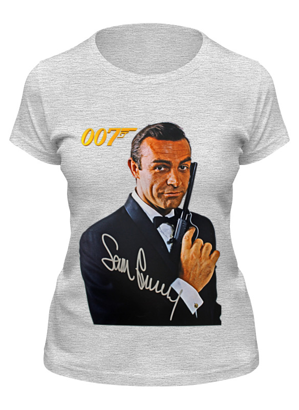 

Футболка женская Printio James bond серая S, Серый, James bond