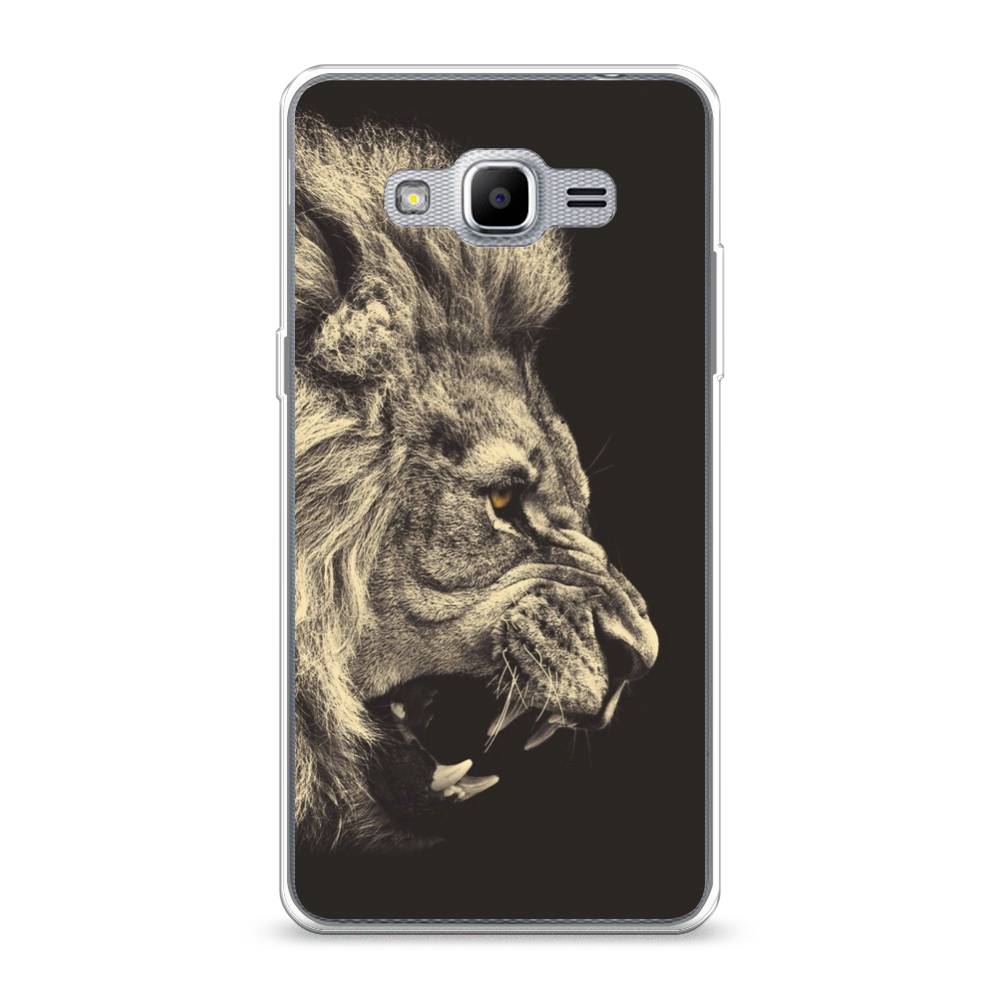 

Чехол Awog на Samsung Galaxy J2 Prime 2016 / Самсунг J2 Prime 2016 "Львиный рык 2", Бежевый;черный, 22350-1