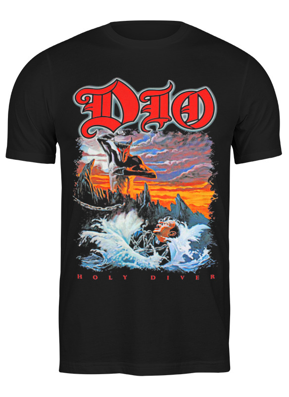 

Футболка мужская Printio Ronnie james dio черная S, Черный, Ronnie james dio