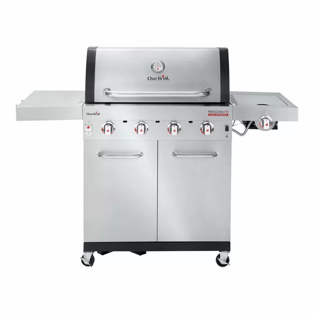 Газовый гриль Char-Broil Professional PRO 4S и набор инструментов, перчатки, щетка