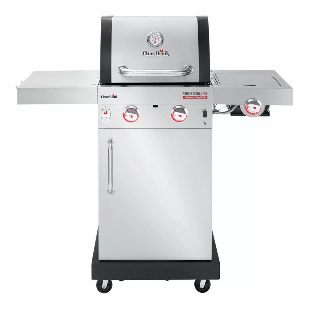 фото Газовый гриль char-broil professional pro 2s и набор инструментов, перчатки, щетка