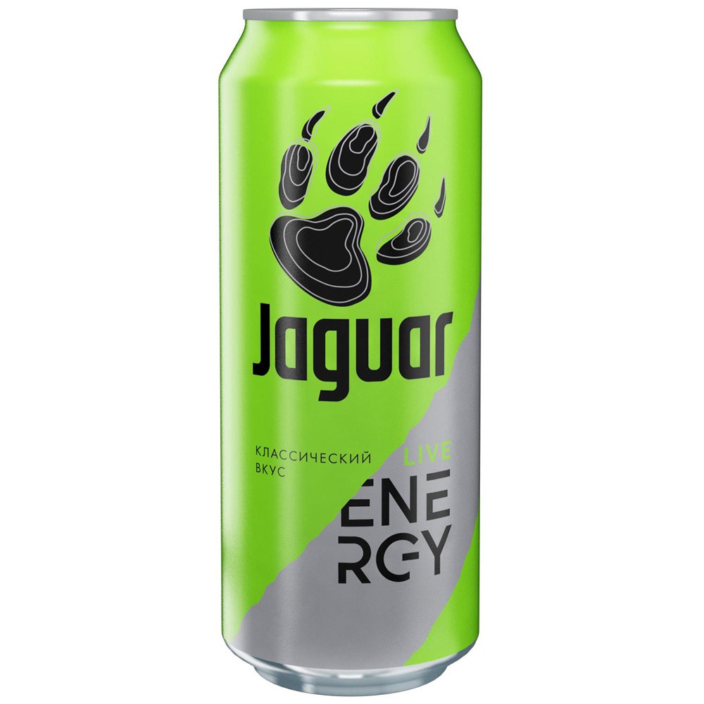 Энергетический напиток Jaguar Live, 0,45 л х 12 шт