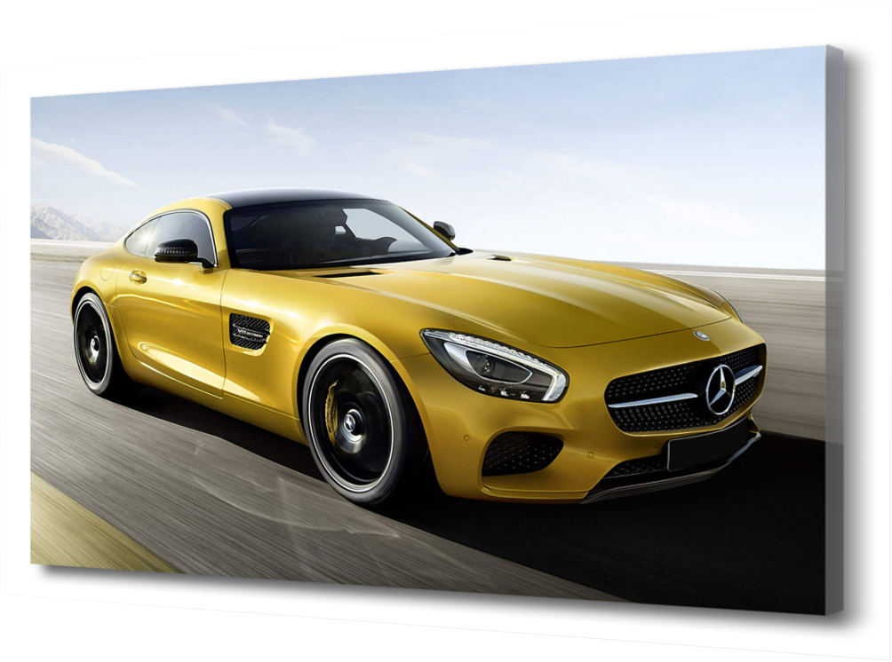 

Картина на холсте Машина. Mercedes-AMG GT PRC-122 (105x70см). Натуральный холст