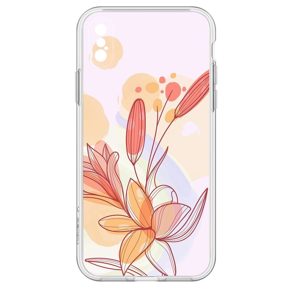 

Чехол-накладка Krutoff Clear Case Фантазия для iPhone XS, Прозрачный