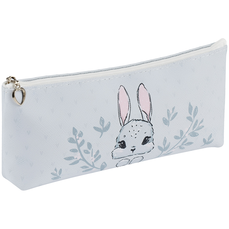 

Пенал мягкий 200*85*30 MESHU Bunny, искусственная кожа, Серый