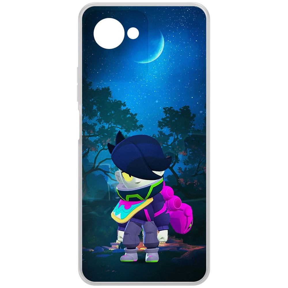 

Чехол-накладка Krutoff Clear Case Brawl Stars-Орочи Эдгар для Realme C30s, Прозрачный