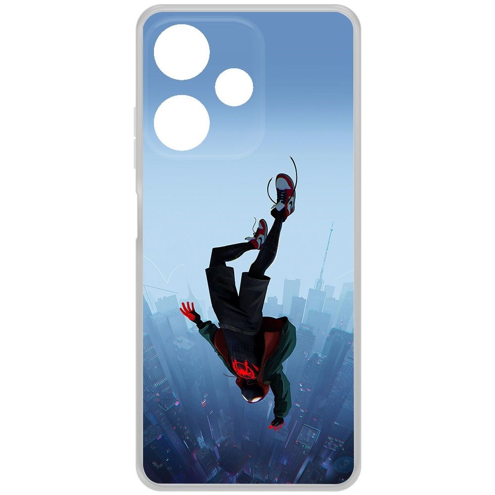 

Чехол-накладка Krutoff Clear Case Человек-Паук, Майлз Моралес для Infinix Hot 30i, Прозрачный