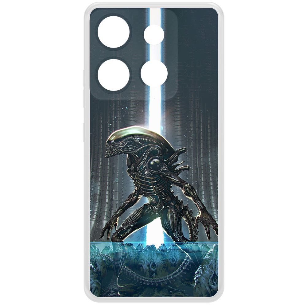 

Чехол-накладка Krutoff Clear Case Чужой, Тревога для Infinix Smart 7 HD, Прозрачный