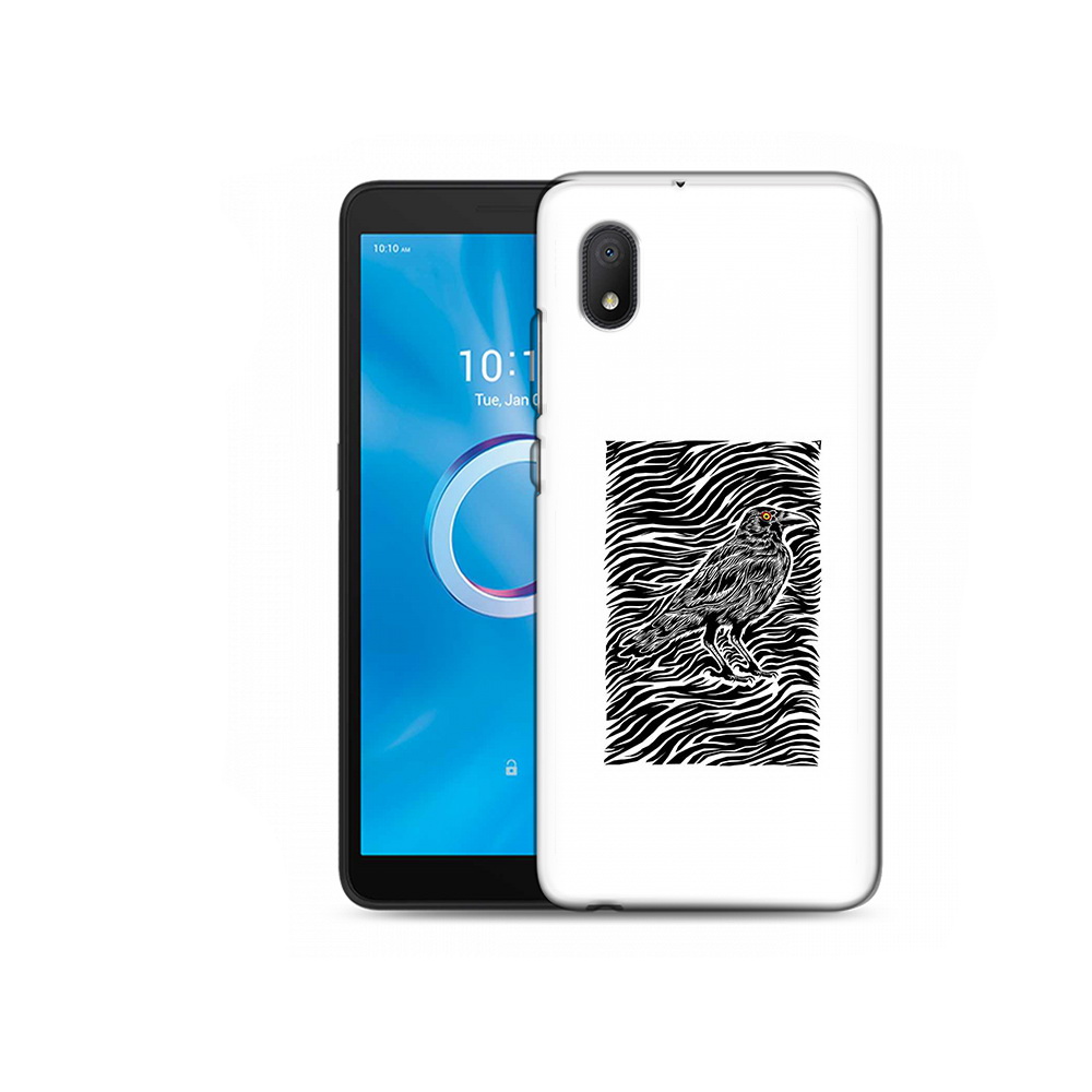 

Чехол MyPads Tocco для Alcatel 1B 5002H ворон в абстракции (PT227135.663.272), Tocco