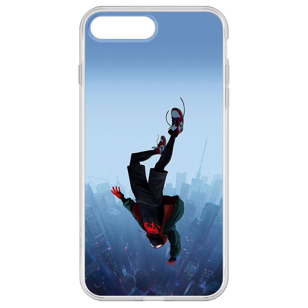 

Чехол-накладка Krutoff Clear Case Человек-Паук, Майлз Моралес для iPhone 8 Plus, Прозрачный