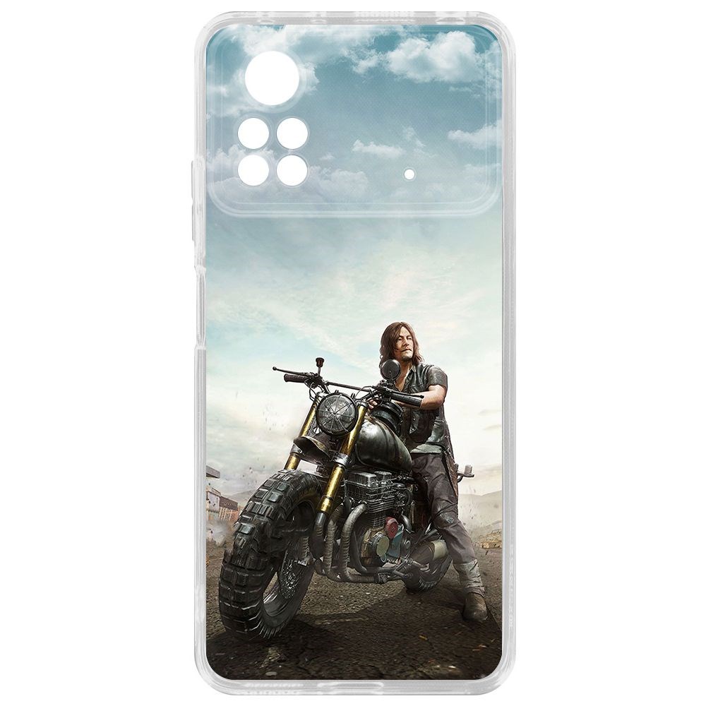 

Чехол-накладка Krutoff Clear Case Ходячие мертвецы, Дэрил для Poco X4 Pro 5G, Прозрачный