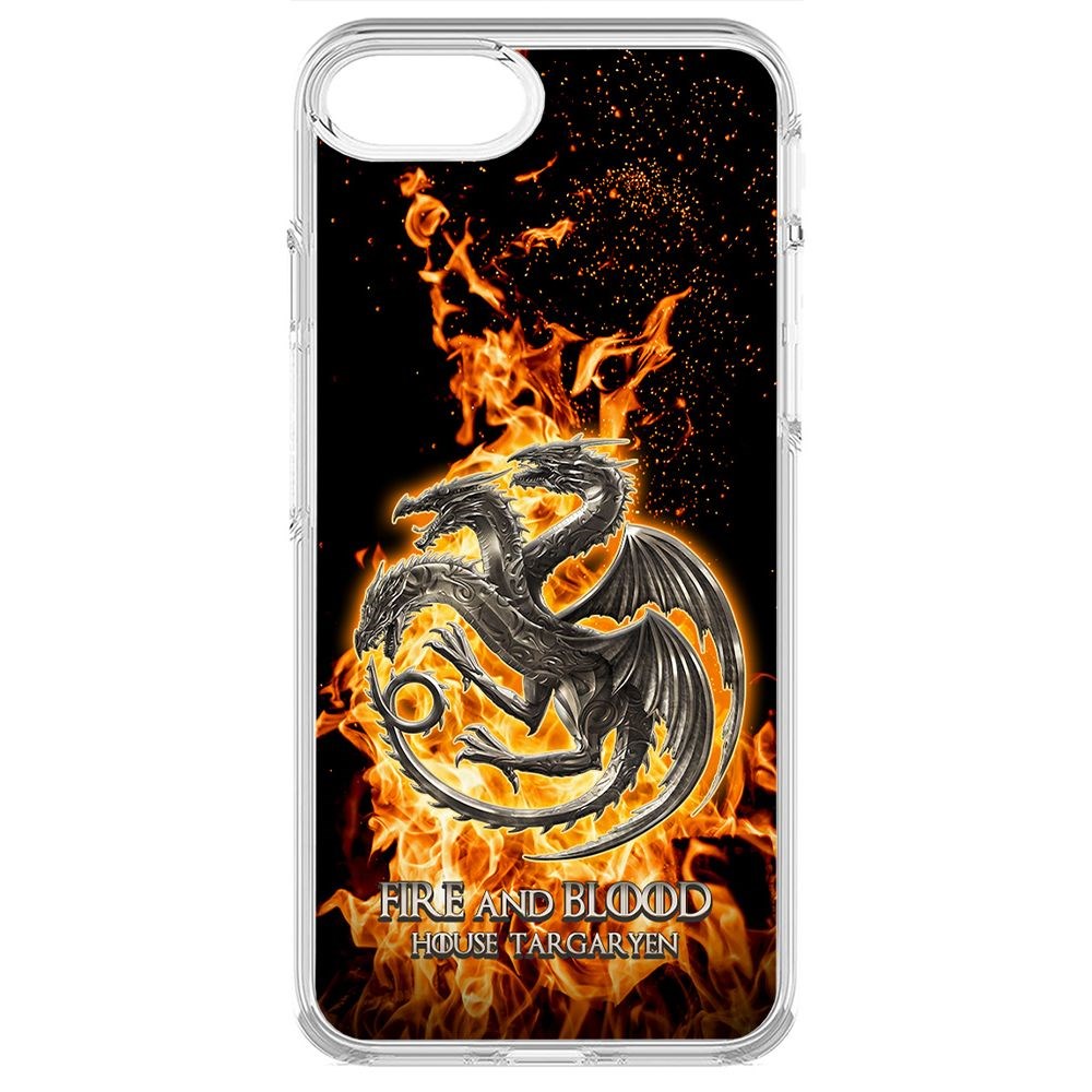 

Чехол-накладка Krutoff Clear Case Игра Престолов Дом Таргариен для iPhone 7, Прозрачный