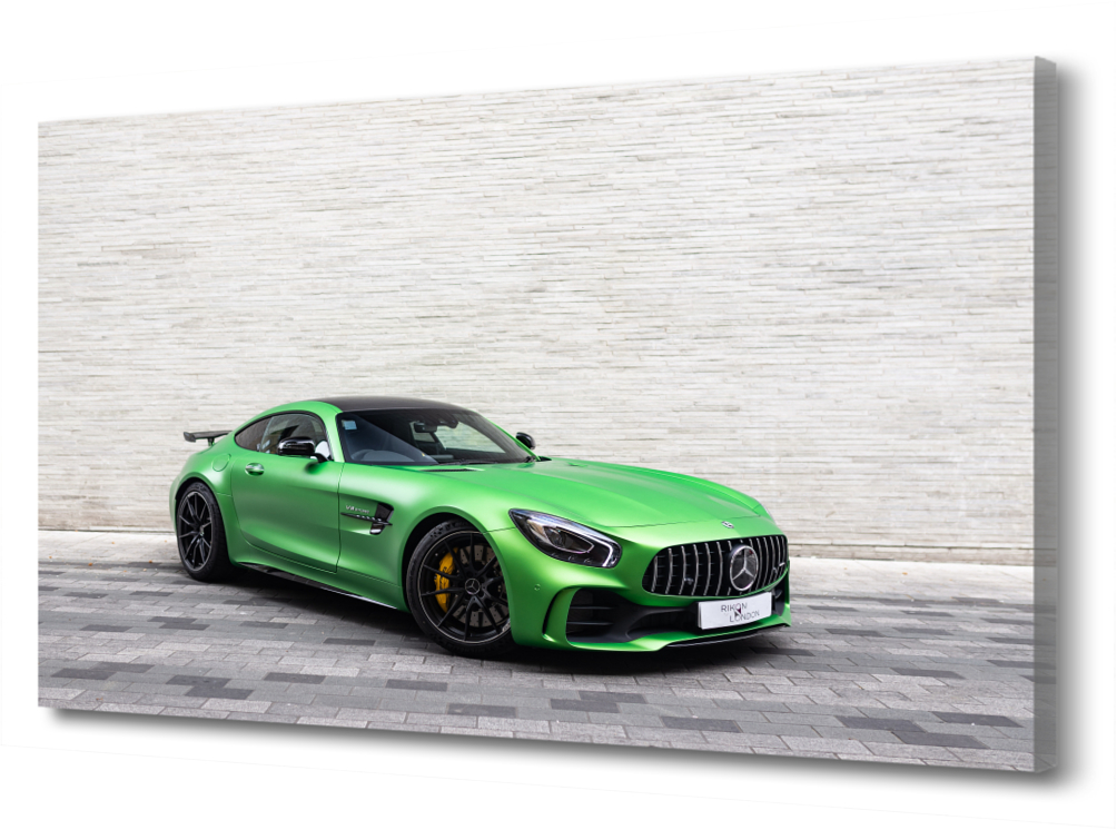 

Картина на холсте Машина Mercedes AMG GT PRC-206 (90x60см). Натуральный холст