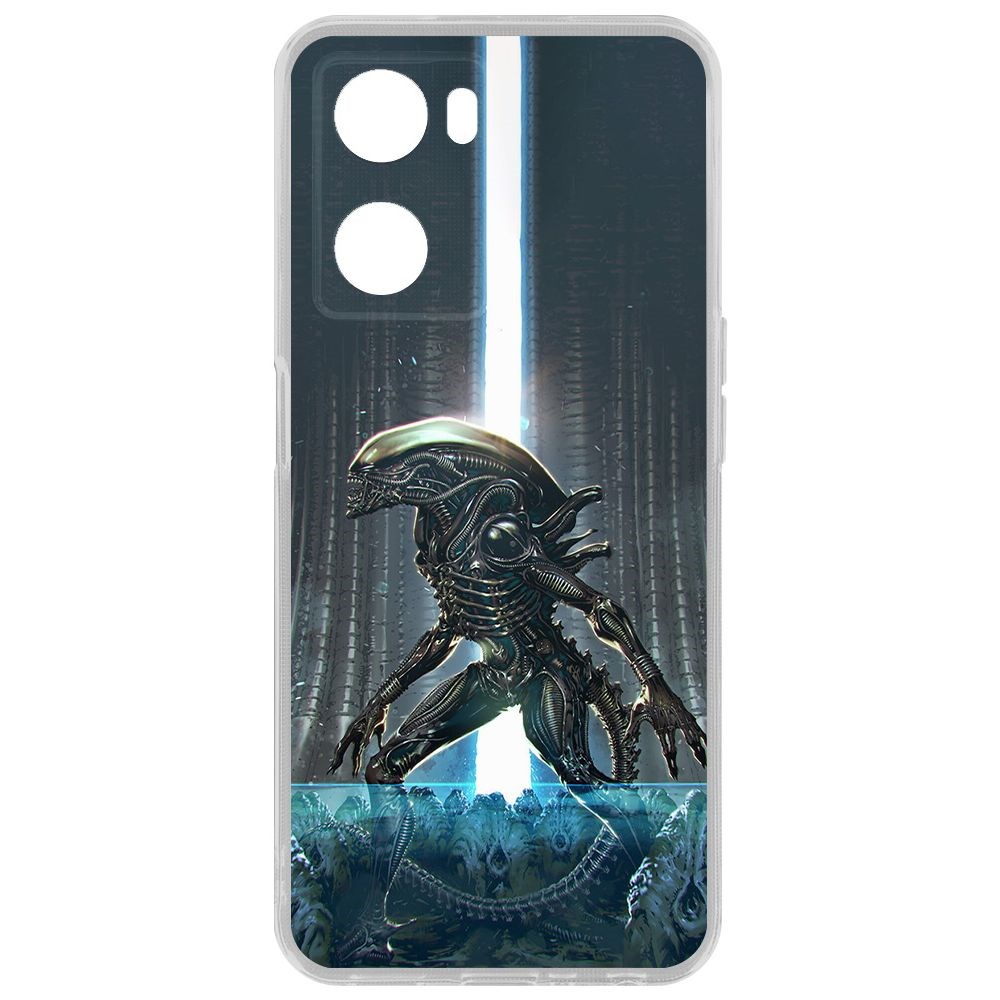 

Чехол-накладка Krutoff Clear Case Чужой, Тревога для Oppo A57s, Прозрачный