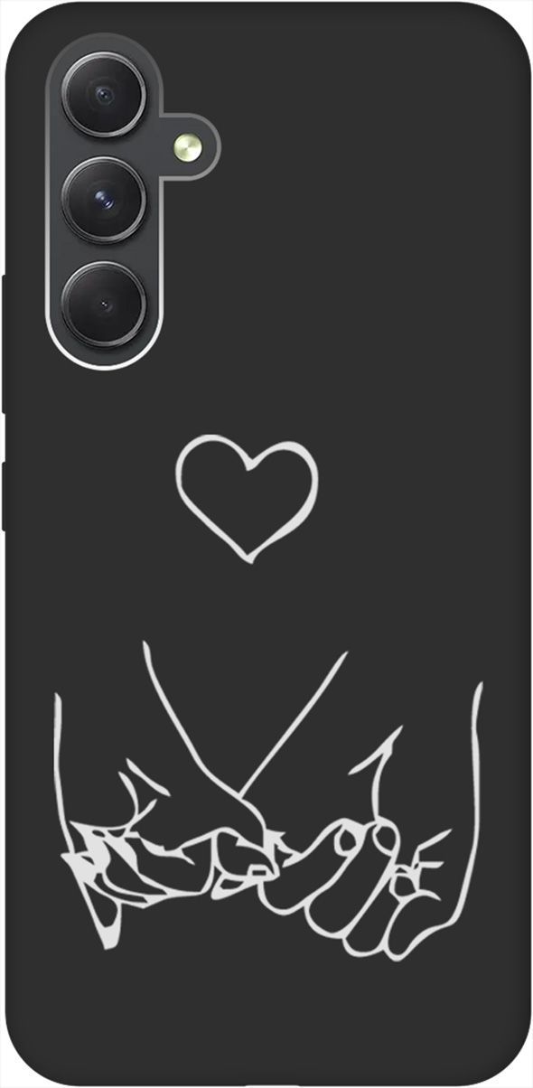 

Чехол на Samsung Galaxy A54 5G с 3D принтом "Lovers Hands W" черный, Черный;белый, 158769