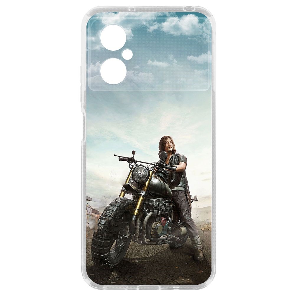 

Чехол-накладка Krutoff Clear Case Ходячие мертвецы, Дэрил для Poco M4 5G, Прозрачный