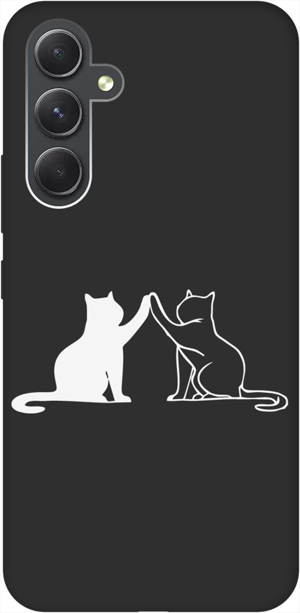 

Чехол на Samsung Galaxy A54 5G с 3D принтом "Cats W" черный, Черный;белый, 158769