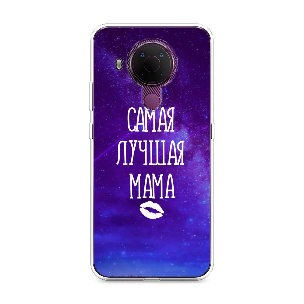 

Чехол Awog на Nokia 5.4 / Нокиа 5.4 "Лучшая мама", Фиолетовый;синий;белый, 123650-6