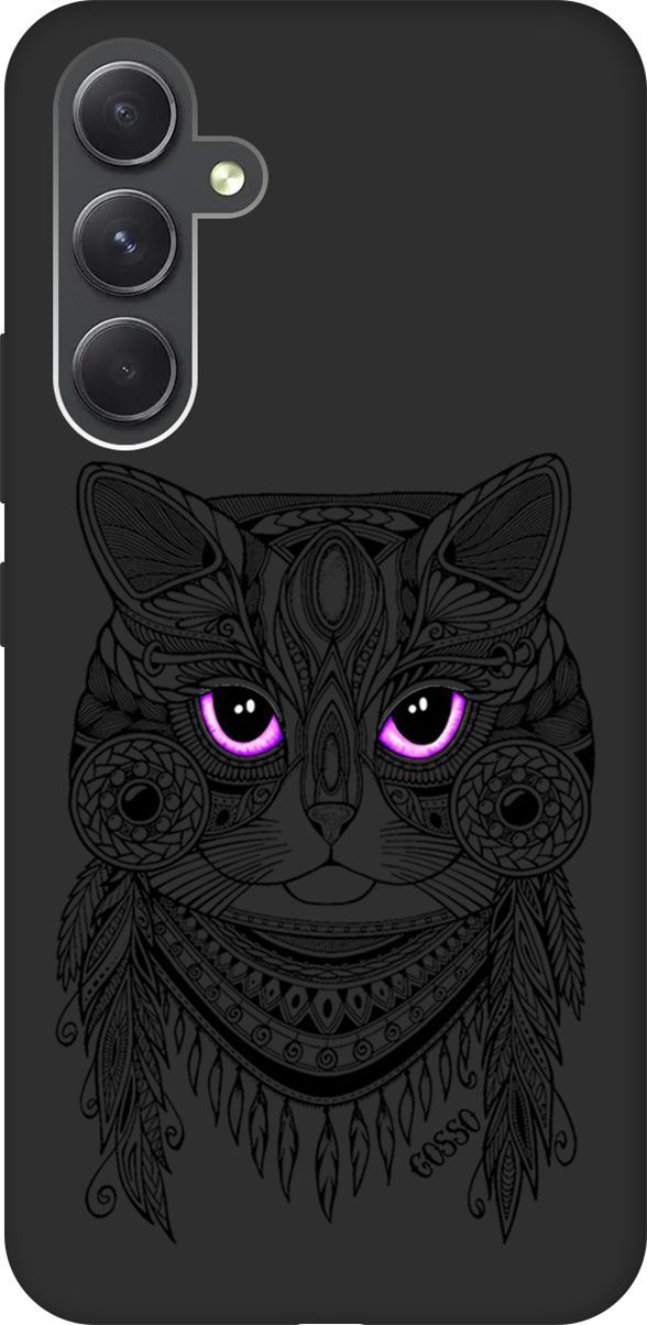 

Чехол на Samsung Galaxy A54 5G с 3D принтом "Grand Cat" черный, Черный;розовый, 158768
